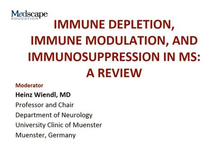 Immune Depletion, Immune Modulation, and Immunosuppression in MS: A Review.