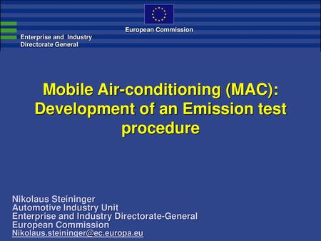 Mobile Air-conditioning (MAC):