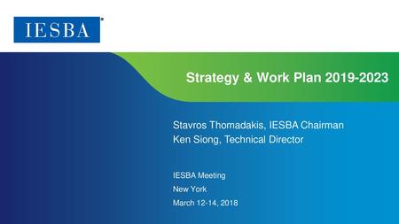 IESBA Meeting New York March 12-14, 2018