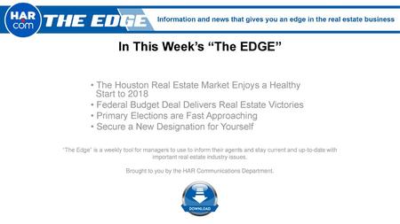 In This Week’s “The EDGE”