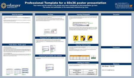 Professional Template for a 60x36 poster presentation