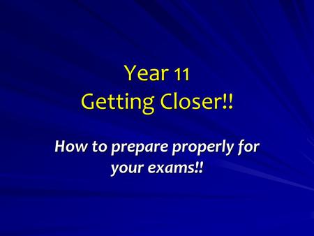 How to prepare properly for your exams!!