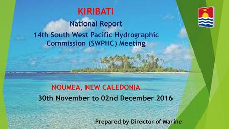 14th South West Pacific Hydrographic Commission (SWPHC) Meeting