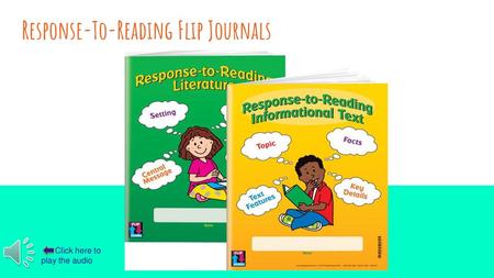 Response-To-Reading Flip Journals