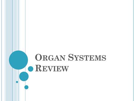 Organ Systems Review.