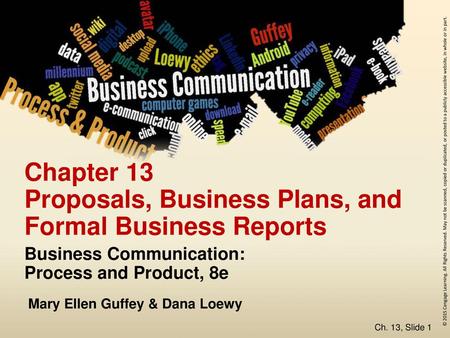 Chapter 13 Proposals, Business Plans, and Formal Business Reports
