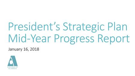 President’s Strategic Plan Mid-Year Progress Report