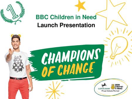 BBC Children in Need Launch Presentation