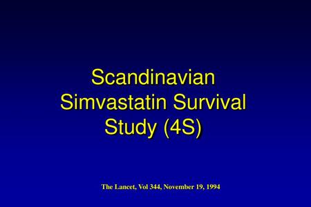Scandinavian Simvastatin Survival Study (4S)