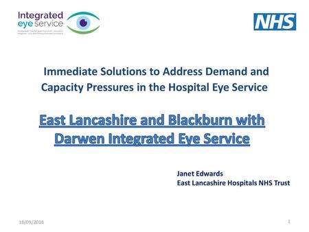 East Lancashire and Blackburn with Darwen Integrated Eye Service