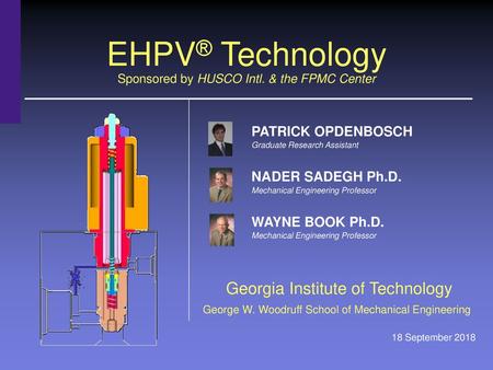 EHPV® Technology Sponsored by HUSCO Intl. & the FPMC Center