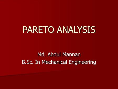 Md. Abdul Mannan B.Sc. In Mechanical Engineering