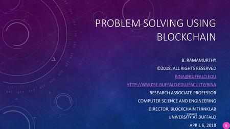 Problem solving using Blockchain