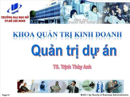 Quản trị dự án TS. Trịnh Thùy Anh.