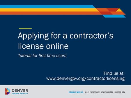 Applying for a contractor’s license online