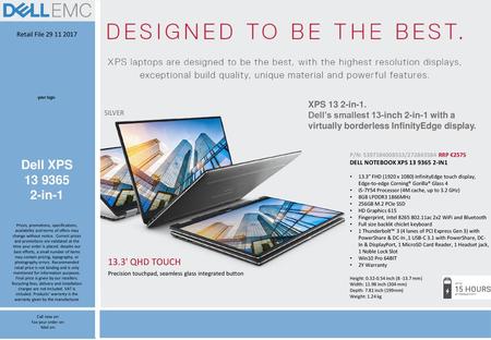 Dell XPS in ' QHD TOUCH XPS 13 2-in-1.