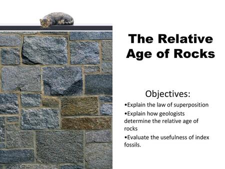 The Relative Age of Rocks
