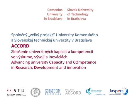 Comenius University  in Bratislava