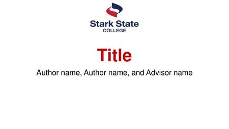 Author name, Author name, and Advisor name