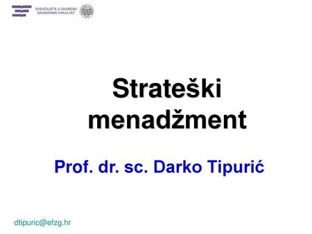 Prof. dr. sc. Darko Tipurić
