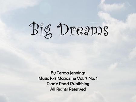 Music K-8 Magazine Vol. 7 No. 1