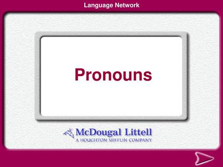 Language Network Pronouns.