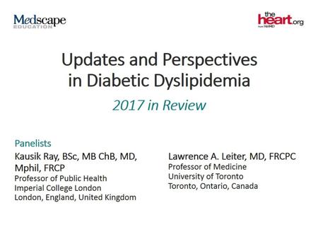Updates and Perspectives in Diabetic Dyslipidemia