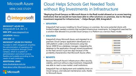 Cloud Helps Schools Get Needed Tools