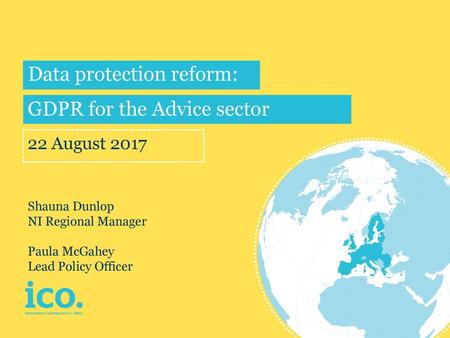 Data protection reform: