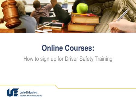 How to sign up for Driver Safety Training