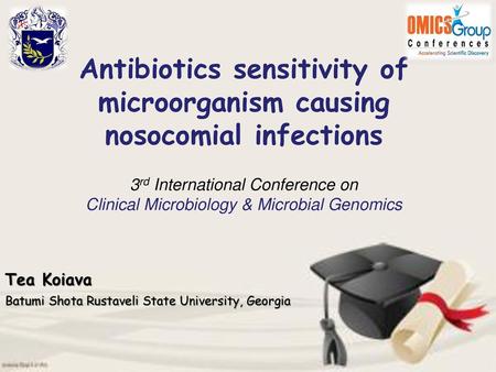 Antibiotics sensitivity of microorganism causing nosocomial infections