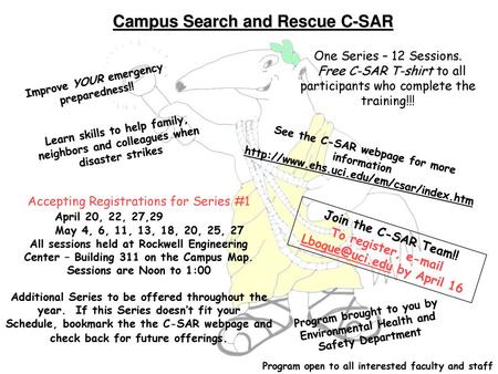 Campus Search and Rescue C-SAR