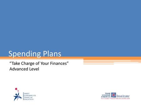 “Take Charge of Your Finances” Advanced Level