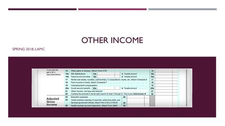 Other income Spring 2018, lamc.