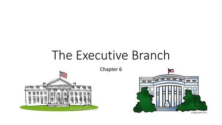 The Executive Branch Chapter 6.