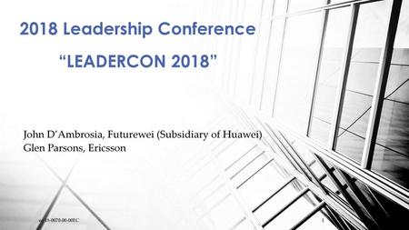 2018 Leadership Conference “LEADERCON 2018”