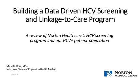 Building a Data Driven HCV Screening and Linkage-to-Care Program