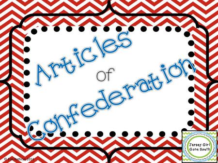 Articles Confederation