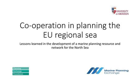 Co-operation in planning the EU regional sea