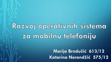 Razvoj operativnih sistema za mobilnu telefoniju