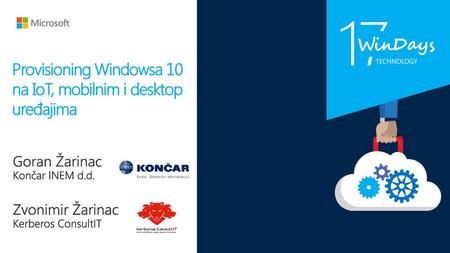 Provisioning Windowsa 10 na IoT, mobilnim i desktop uređajima