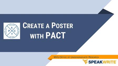 Create a Poster with PACT