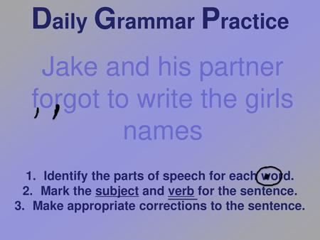 Daily Grammar Practice