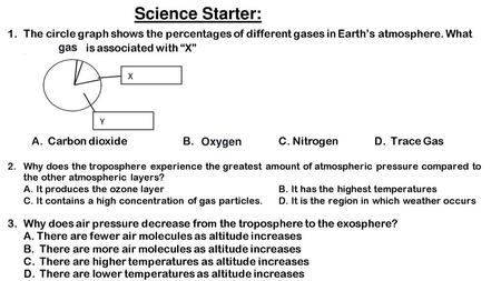 Science Starter: Science Starter: gas Oxygen.