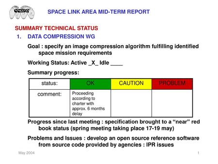 SPACE LINK AREA MID-TERM REPORT