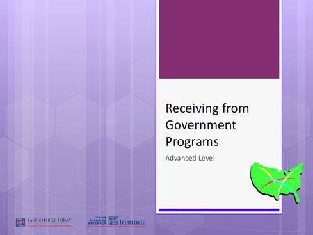 Receiving from Government Programs