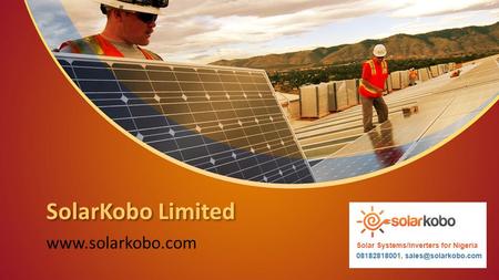 This presentation uses a free template provided by FPPT.com   SolarKobo Limited