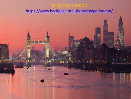 BACKPAGE LONDON