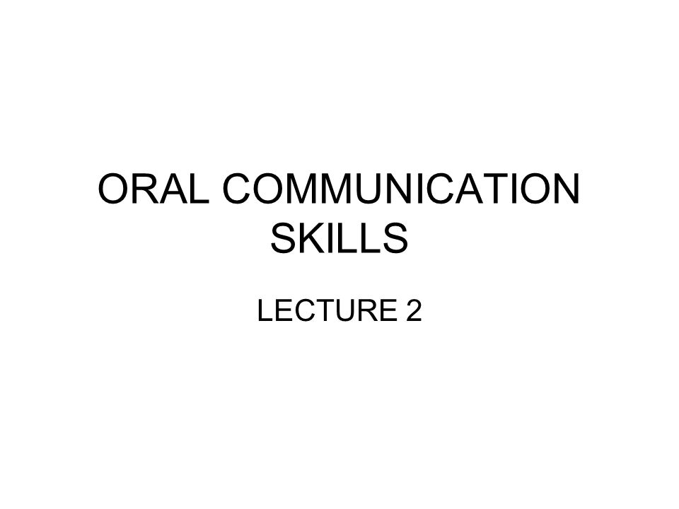 Oral Exchange