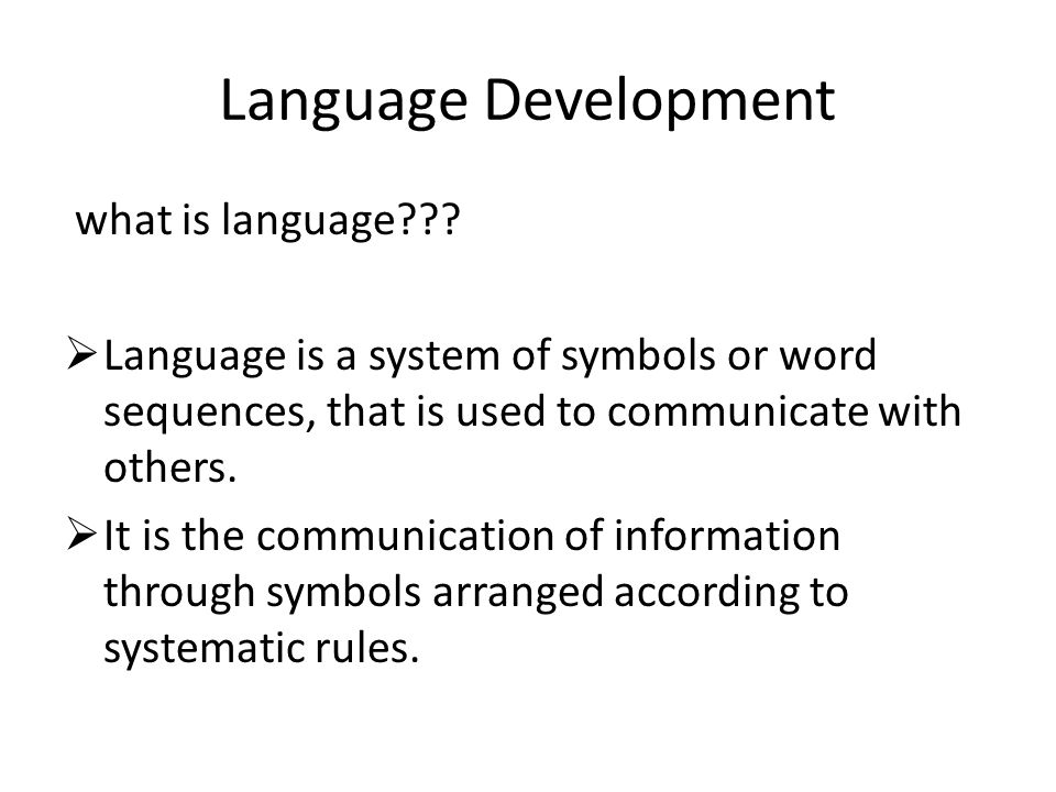 What Is Language